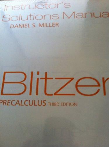 Book Precalculus : Instructor's Solutions Manual free