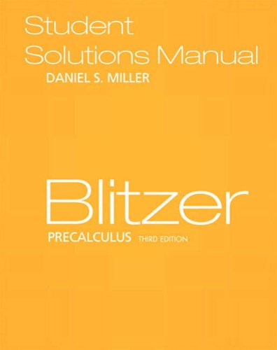 Book Precalculus: Student Solutions Manual free