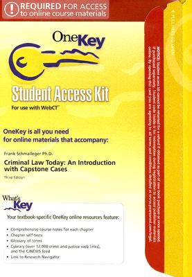 Book Onekey Premium Webct, Student Access Kit, Criminal Law Today free