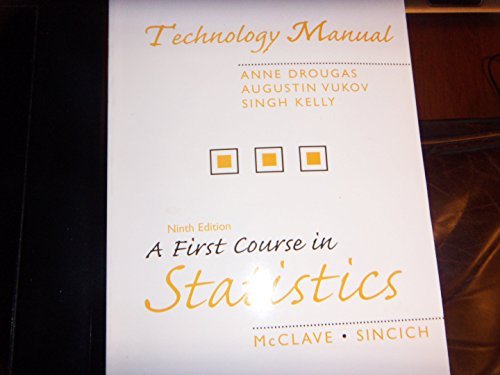 Book First Course in Statistics: Technology Manual free
