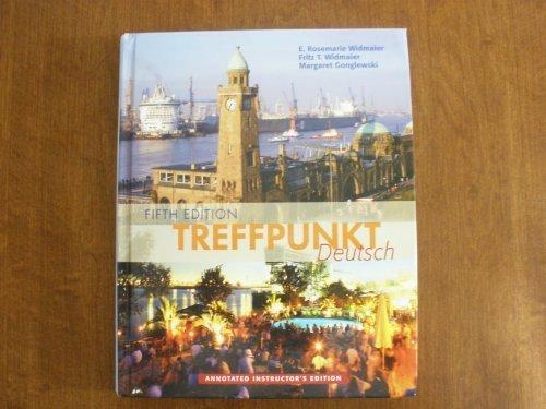Book TREFFPUNKT DEUTSCH (ANNOTATED INSTRUCTOR'S EDITION) free