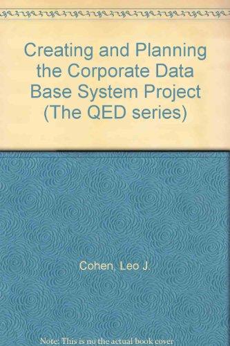 Book Creating and planning the corporate data base system project free
