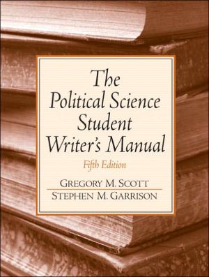 Book Political Science Student Writer's Manual (5th Edition) free