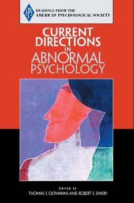 Book APS: Current Directions in Abnormal Psychology free