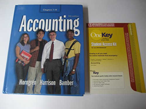 Book Acctg Chap 1-18& Integrator Cd& Onekey Bb Pkg free