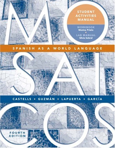 Book Mosaicos: Spanish as a World Language (Student Activities Manual) free