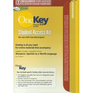 Book Onekey 2.0 With Quia Blackboard, Student Access Kit, Mosaicos free