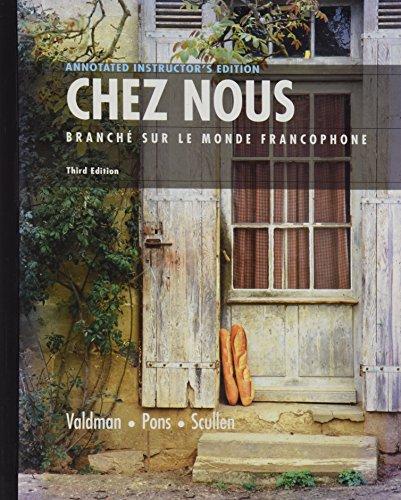 Book Chez Nous: Branche Sur Le Monde Francophone (Annotated Instructor's Edition) free