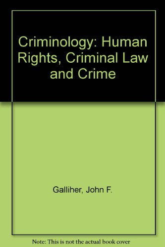 Book Criminology: Human Rights, Criminal Law, and Crime free