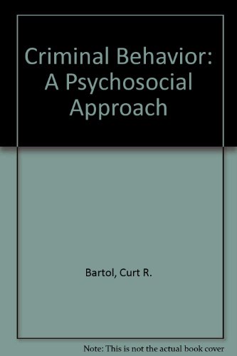 Book Criminal Behavior: A Psychosocial Approach free