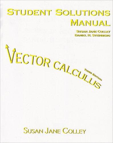 Book Vector Calculus Student Solutions Manual free