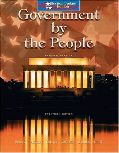 Book Government By the People - National Version, Election Update (20th Edition) free