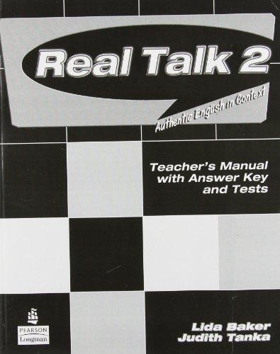 Book Real Talk 2 Teacher's Manual with Answer Key and Tests free