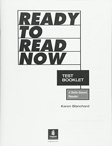 Book Ready to Read Now Test Booklet free