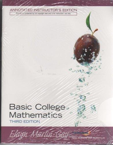 Book Basic College Mathematics (Annotated Instructors Edition) free