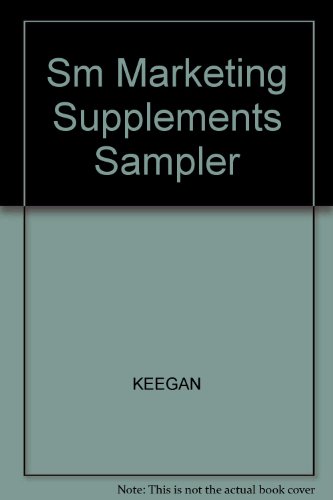 Book Sm Marketing Supplements Sampler free
