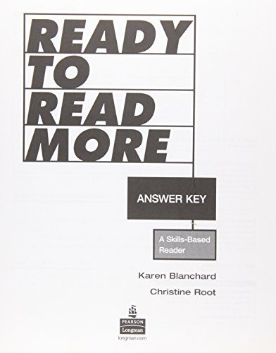 Book Ready To Read More: Answer Key free