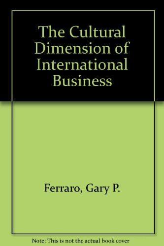 Book The Cultural Dimension of International Business (Literature; 41) free