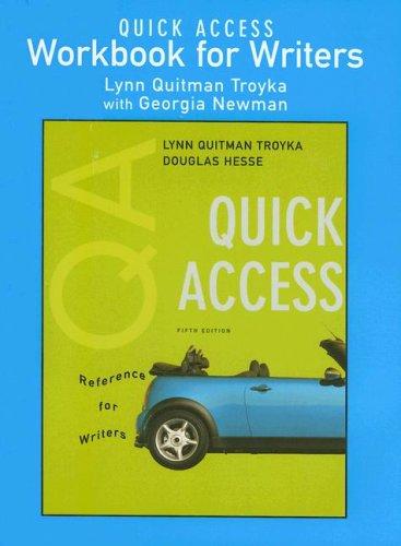 Book Quick Access Workbook for Writers free