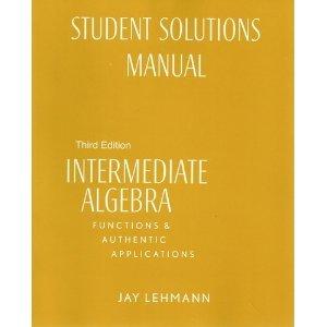Book Intermediate Alegebra free