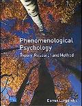 Book Phenomenological Psychology: Theory, Research and Method free
