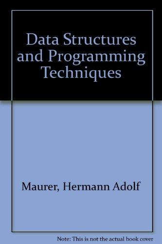 Book Data Structures and Programming Techniques (English and German Edition) free