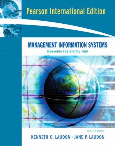 Book Management Information Systems: Managing The Digital Firm free