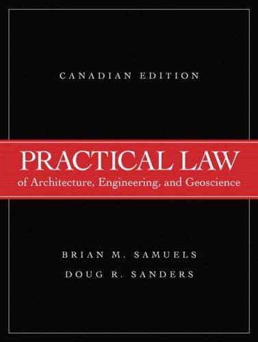 Book Practical Law of Architecture, Engineering, and Geoscience, Canadian Edition free