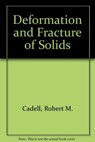 Book Deformation and Fracture of Solids free