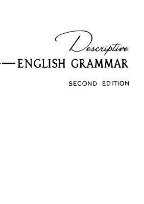Book Descriptive English Grammar, 2nd Edition free
