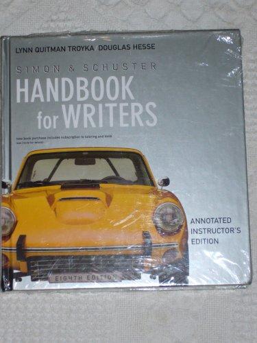 Book Simon & Schuster Handbook For Writers: Annotated Instructor's Edition free