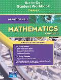 Book Prentice Hall Mathematics Course 2 All-in-one Student Workbook version A free