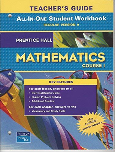Book Teacher's Guide for All-in-one Student Workbook Regular Version a for Mathematics Course 1 free