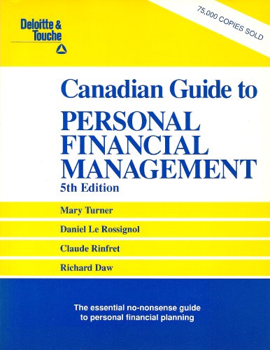 Book Deloitte & Touche Canadian Guide to Personal Financial Management free