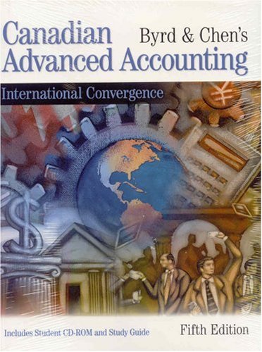 Book Byrd & Chen's Canadian Advanced Accounting: International Convergence free