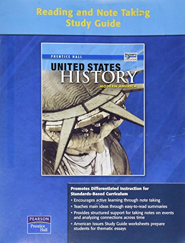 Book UNITED STATES HISTORY MODERN AMERICA READING AND NOTETAKING STUDY GUIDE ON-LEVEL 2008C free