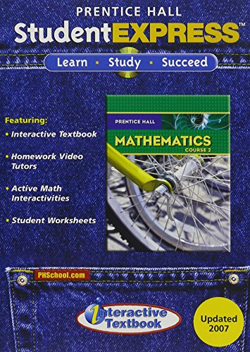 Book PRENTICE HALL MATH COURSE 2 STUDENT EXPRESS CD-ROM free