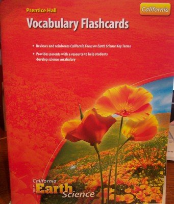 Book Vocabulary Flashcards, Grade 6 (Focus on California Earth Science) free