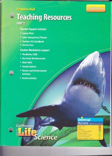 Book Prentice Hall Teaching Resources (Focus on California Life Science, Unit 1) free