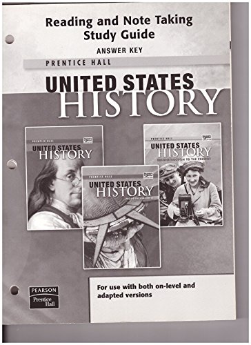 Book United States History Reading And Note Taking Study Guide Answer Key free