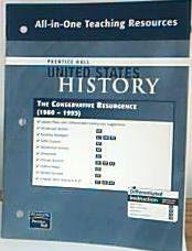 Book Prentice Hall United States History All-in-one Teaching Resources The Conservative Resurgence (1980-1993). (paperback) free