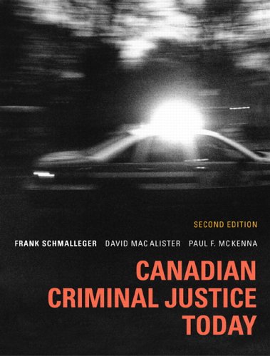 Book Canadian Criminal Justice Today with Study Chart Package free