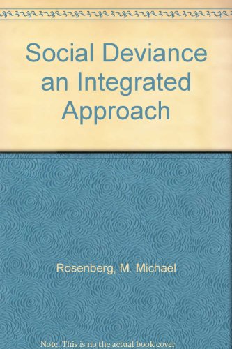 Book Social Deviance An Integrated Approach free