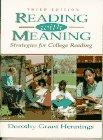 Book Reading With Meaning: Strategies for College Reading free