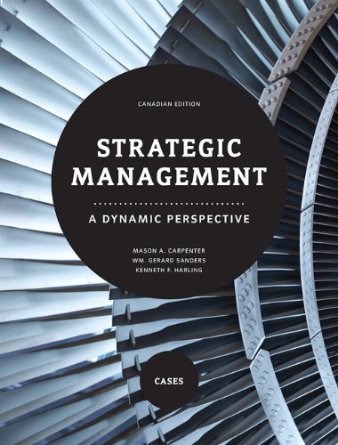 Book Strategic Management: A Dynamic Perspective - Cases, Canadian Edition free