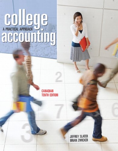 Book College Accounting: A Practical Approach, Tenth Canadian Edition free