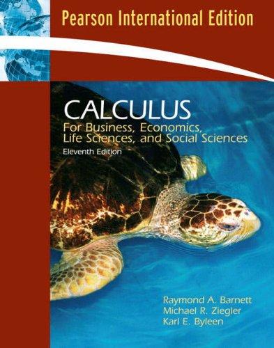 Book Calculus For Business, Economics, Life Sciences And Social Sciences free