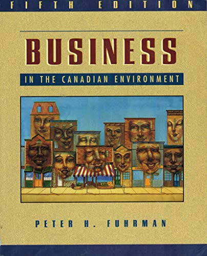 Book Business in the Canadian Environment 5th Edition free
