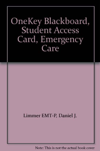 Book Onekey Blackboard, Student Access Card, Emergency Care free