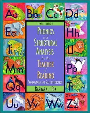 Book Phonics and Structural Analysis for the Teacher of Reading: Programmed for Self-instruction free